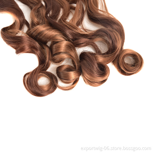 22inch Loose Wave Crochet Hair Braiding Curly Braiding Hair Extensions Synthetic Spiral Curl Ombre French Braiding Extension